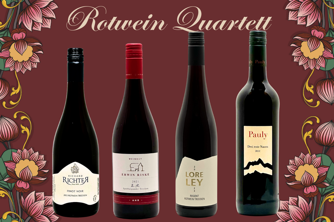 Neu bei Herz & Rebe: Das Rotwein-Quartett 🍷